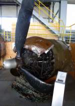Wrigth-Cyclone GR1820-97, 9-Zyl.-Sternmotor mit 1200PS Startleistung, stammt aus einer Fliegenden Festung B-17G, die am 24.04.1944 ber der Schweiz abgeschossen wurde, steht im Schweizerischen