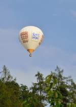 Heissluftballon ber Neckargerach am Abend es 9.8.2013