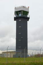 Tower des Verkehrslandeplatzes Giebelstadt (EDQG). Aufgenommen am 10.10.2020.