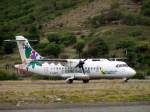 Air Antilles ATR rollt am Flughafen Grand Case ( franz.