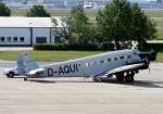 Lufthansa Traditinsflug Junkers Ju-52/3m D-CDLH( D-AQUI) am 17.05.2009 auf dem ...
