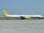 DC 8F Airlift International 9G-RAC am 24.5.09 in Liege(L�ttich)