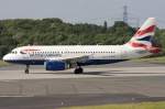 A319 British Airways, G-EUOD, Airbus, A319-131, 18.05.2009, DUS, D�sseldorf, Germany

