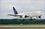 Landung B777-200er/Saudi Arabian/MUC/M�nchen/Germany.  ...  Johann Watz 30.05.2009