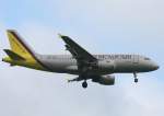 A319 Germanwings A 319-112 D-AKNU im Landeanflug auf den Flughafen Berlin-Sch�nefeld am 31.05.2009