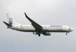 berlin-schonefeld-sxf SunExpress B 737-8HX TC-SNE im Landeanflug auf den Flughafen Berlin-Sch�nefeld am 31.05.2009