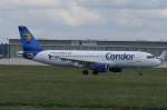 Ein Airbus A320 der Condor mit der Kennung D-AICL aufgenommen ...