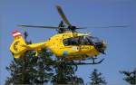 EC 135 Ein EC 135 beim Start nach einem Rettungseinsatz auf dem Pf�nder (Bregenz). 28.4.2007 (Matthias)