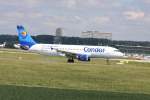 Condor Reg.: D-AICL Hersteller: AIRBUS Typ: 320-214 Serien Nr.: 1437 Baujahr: 2001 Test Reg.: F-WWBG Erstflug: 21.02.2001 fotografiert am 30.05.2009