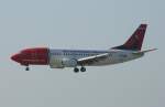 berlin-schonefeld-sxf Norwegian Air Shuttle B 737-3L9 LN-KKT am 15.07.2007 im Landeanflug auf den Flughafen Berlin-Sch�nefeld