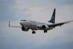 Turkish Airlines Boeing 737-800 der Turkish Airlines in Star Alliance Lackierung im Anflug auf Hamburg Fuhlsb�ttel am 06.06.09