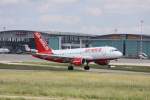 A319 Ein Airbus A 319 der AIR BERLIN mit der Kennung D-ABGH aufgenommen am 30.05.09 am Flughafen Stuttgart.
