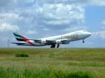 Emirates Sky Cargo N417EM am 12.6.09 in Hahn  ...