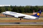 Lufthansa Lufthansa B 737-330 D-ABES 'K�then/Anhalt' beim Start in Berlin-Tegel am 14.06.2009