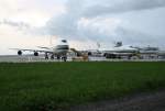 linz-lnz Seltener Besuch am Flughafen Linz: gleich zwei B747/200 der Evergreen International landeten hier am 06. Mai 2007. 