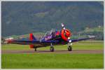 North American T-6 nach der Landung in Zeltweg am 26.6.2009 ...