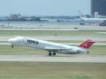 Eine Boeing 717 der ...  Andreas Mack 07.08.2009