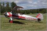 uelzen-edvu D-EQAX, eine Focke Wulf FW-44 J  'Stieglitz' am 17.05.2007 beim Flugtag auf dem Flugplatz Uelzen. Es soll wohl die Maschine aus dem Heinz R�hmann-Film 'Quax, der Bruchpilot' sein.
