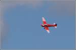 Klemm D-ECAH, eine Klemm 107 B w�hrend eines Formationsflug �ber dem Flugplatz Uelzen anl�sslich des Flugtages am 17.05.2007.