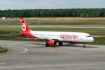 Air Berlin A 321-211 D-ALSA bei der Ankunft auf dem ...