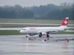 A320 Swiss, A320-214, HB-IJI aus Z�rich angekommen in Hamburg. Aufgenommen am 9.10.09.