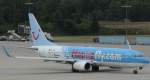 D-AHFC (Boeing 737-8K5) verl�sst ...  Bj�rn Berg 06.11.2009