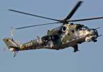 Mi-24 Mil Mi 24 der tschech. Luftwaffe, aufgenommen auf Air Base Kleine Brogel im Belgien beim diesj�hrigen NATO Tigermeet im Sept.09
