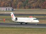 Cimber Air Canadair Rejet CRJ200LR OY-MBI beim Start in Berlin-Tegel ...