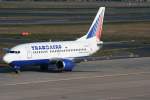 Transaero B 737-5K5 VP-BPD am 31.10.2009 auf dem Flugahefn Berlin-Tegel ...