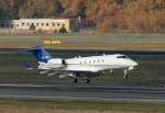 berlin-tegel-txl Alliance Air Bombardier BD-100-1A10 Challenger 300 VP-CPF beim Start in Berlin-Tegel am 31.10.2009