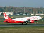 Air Berlin A 320-214 D-ABDT beim Start in Berlin-Tegel am ...