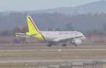Ein Germanwings-Airbus A319 beim Taxiing in Stuttgart  ...