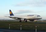 Lufthansa A 320-211 D-AIQC Zwickau am fr�hen Morgen des ...