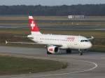 Swiss A 319-112 HB-IPR bei der Ankunft auf dem Flughafen ...