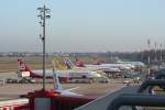 berlin-tegel-txl Blick von der Besucherterrasse des Flughafen Berlin-Tegel am 21.11.2009