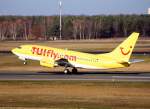 berlin-tegel-txl Tuifly B 737-73S D-AHIA beim Start in Berlin-Tegel am 21.11.2009