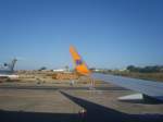 Bick auf den Flughafen von Faro mit der TUIfly (later ...