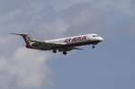 100 Eine Fokker der Air Berlin mit der Kennung D-AGPB (Taufname Spirit of Hinrich Bischoff) aufgenommen am 15.09.2007 am Z�richer Flughafen.