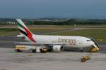 A310 Auf Grund eines Unwetters in Wien Schwechat am 21. Juni 2007  musste der Airbus A310-300F der Emirates SkyCargo mit der Kennung A6-EFA in Linz H�rsching landen. 