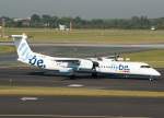 dusseldorf-dus FlyBe, G-ECOR, Bombardier DHC Dash 8Q-400, 2009.09.09, DUS, D�sseldorf, Germany