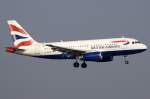 A319 British Airways, G-EUPD, Airbus, A319-131, 19.09.2009, AMS, Amsterdam, Niederlande

