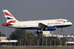 A319 British Airways, G-EUPZ, Airbus, A319-131, 19.09.2009, AMS, Amsterdam, Niederlande 

