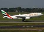 A330 Emirates, A6-EAI, Airbus A 330-200, 2008.09.26, DUS, D�sseldorf, Germany