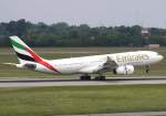 A330 Emirates, A6-EKU, Airbus A 330-200, 2008.05.22, DUS, D�sseldorf, Germany