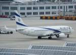 EL AL ElAl Israel Airlines, 4X-EKF, Boeing 737-800 wl, 2009.06.27, MUC, M�nchen, Germany