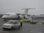 British Aerospace BAe 146-300 einer unbekannten Airline in Frankfurt (06.02.2010) ...