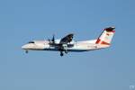 Eine Dash 8-300 (OE-LTO) von Austrian Arrows im Anflug auf ...