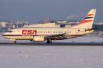 salzburg-szg Czech Airlines, OK-XGD, Boeing, B737-55S, 16.01.2010, SZG, Salzburg, Austria 

