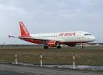 Air Berlin A 320-214 D-ABDR am fr�hen Morgen des 27.02.2010 ...