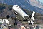 Take off A320/SAS_Retro/Innsbruck (LOWI / INN) / 27.02.2010.  ...